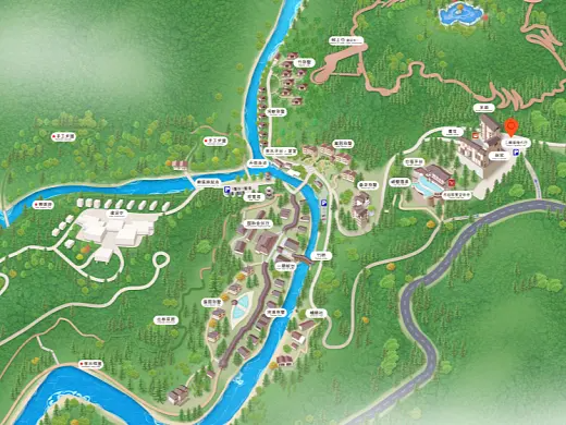 醴陵结合景区手绘地图智慧导览和720全景技术，可以让景区更加“动”起来，为游客提供更加身临其境的导览体验。